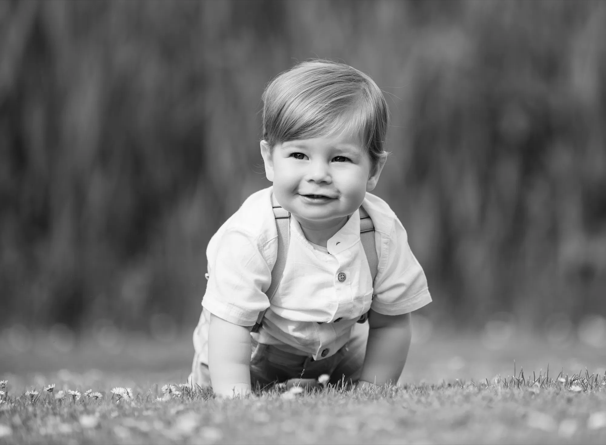 Photograph of a baby session by Virginie Deronchêne, portrait photographer in Walloon Brabant