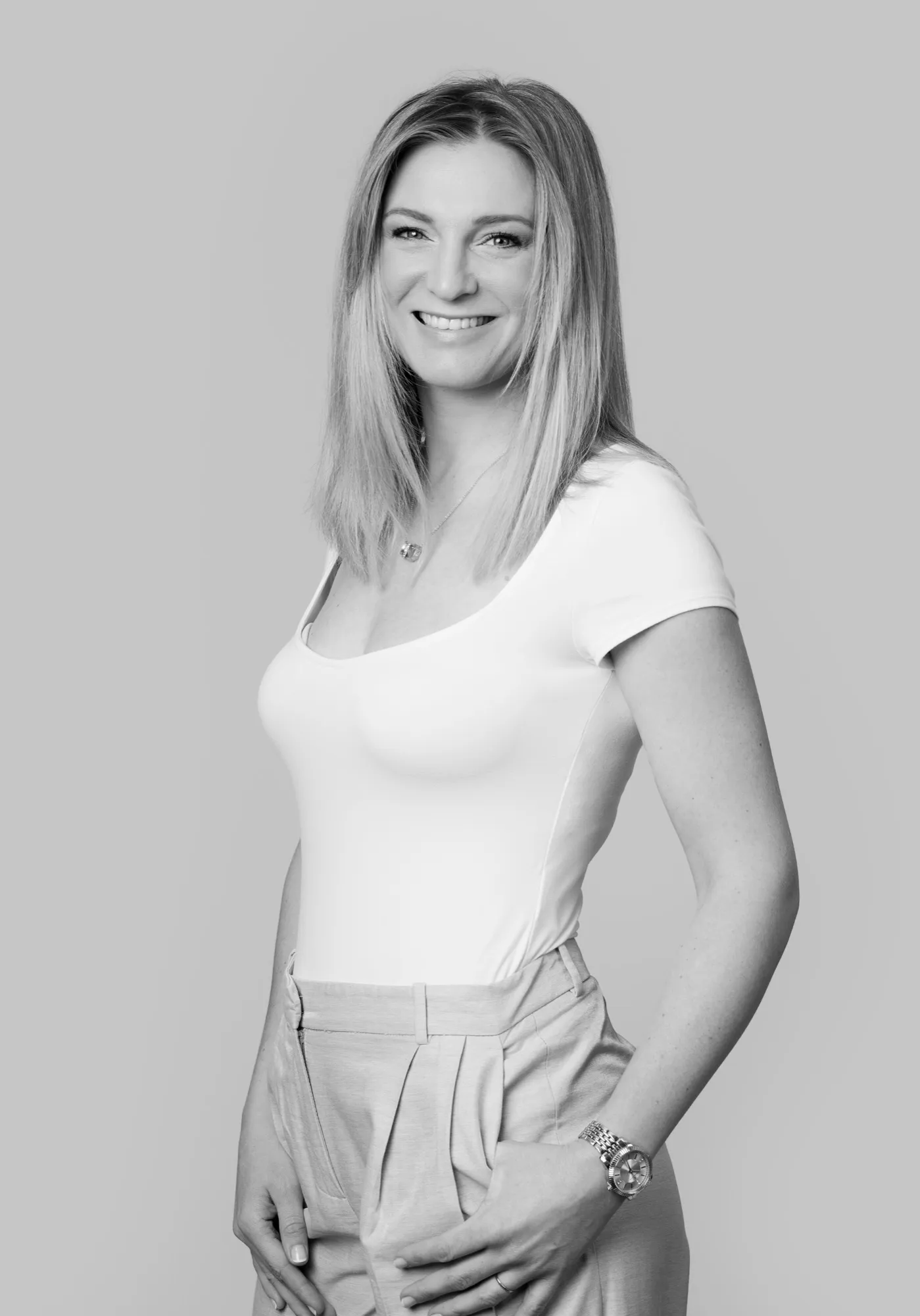 Photograph of a corporate portrait by Virginie Deronchêne, portrait photographer in Walloon Brabant