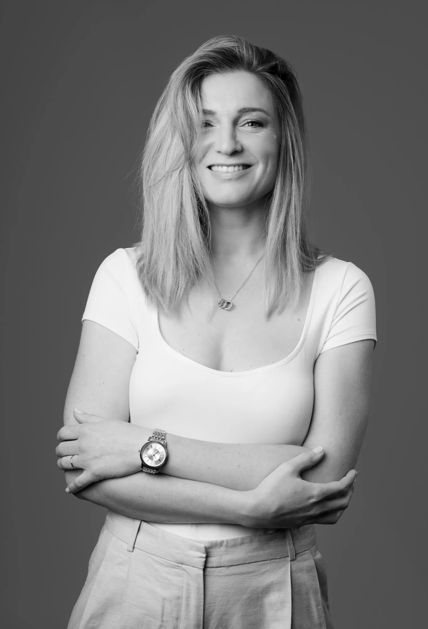 Photograph of a corporate portrait by Virginie Deronchêne, portrait photographer in Walloon Brabant