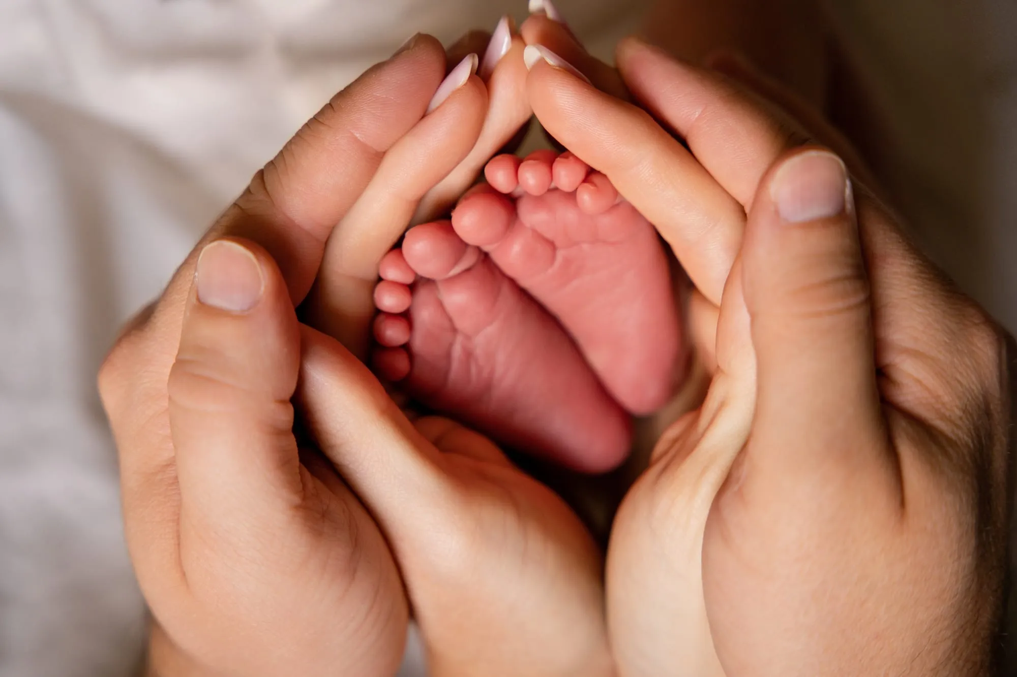 Photograph of a newborn session by Virginie Deronchêne, portrait photographer in Walloon Brabant
